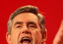 GLASS HALF FULL: Gordon Brown