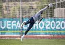 Robert Sanchez pulls off a fine save as Spain train during Euro 2020