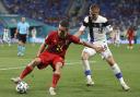 Brighton's Leandro Trossard in action for Belgium versus Finland at Euro 2020
