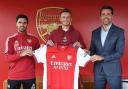 Ben White has signed for Arsenal. Picture Stuart MacFarlane at Arsenal FC