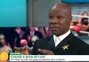 Chris Eubank opened up about his son Sebastian's death on Good Morning Britain today (Good Morning Britain/Twitter - @GMB/ITV)
