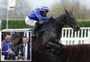 Energumene ridden by Paul Townend - inset is Paul Townend with Tony Bloom