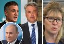 Peter Kyle, left, Tim Loughton, centre, and Maria Caulfield are among almost 300 MPs included in a Russian sanctions list