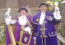 Hailsham town crier Terry Tozer, right, with Bognor town crier and livery maker Jane Smith