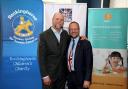 Mike Tindall MBE with the director of Best of British Ryan Heal