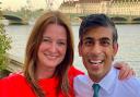Chichester MP and Health Minister Gillian Keegan with former Chancellor and Conservative leadership candidate Rishi Sunak