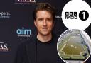 BBC Radio 1's Greg James must assemble a puzzle of the station's logo in a frame floating in Hove Lagoon