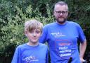 Alistair Milne and son Hamish, who are raising money for MNDA