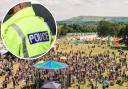 Man who spat at security guards and police at a festival  ordered to pay over £500