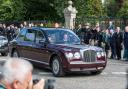 The Queen's funeral cortege passes Duthie Park, Aberdeen on Sunday