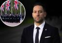 Detective Inspector Mehdi Fallahi was among more than 80 officers representing police forces across the country in the Queen's funeral procession yesterday