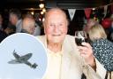 George Dunn celebrated his 100th birthday with a party and a flypast by the RAF: credit - SWNS