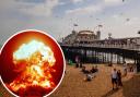 Using an interactive website, it is possible to simulate the effects of a Russian nuclear missile striking the centre of Brighton
