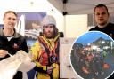 Lifeboat crews were forced to abandon their fish and chip supper for an emergency launch: credit - RNLI/Beth Brooks
