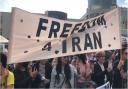 Iran protests at Churchill Square earlier this month