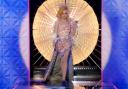 Dakota Schiffer dressed in a 'curtain tassel fantasy' in homage to her grandmother: credit - BBC/World of Wonder