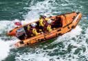 Volunteers from the RNLI brought the family back to safety