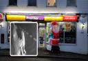 Watch: Moment vandal deflates giant Father Christmas