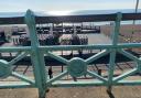 The piece of seafront railing is similar to this one