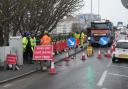 Roadworkers have reported feeling unsafe while repairing potholes