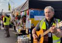 Tom Rogerson took dozens of ukuleles to pass on the gift of music to people affected by the war in Ukraine