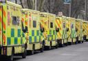 Ambulances queuing