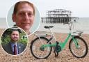 Phelim Mac Cafferty and Chris Todd have welcomed the new e-bike rental scheme