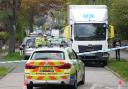 A man has been hit by a lorry