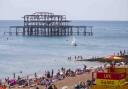 Crowds flocked to Brighton beach to make the most of the hottest day of the year so far