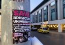 A poster for the Save Brighton University march this weekend