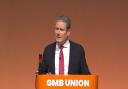 Sir Keir Starmer addressed delegates at the GMB Congress in Brighton