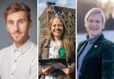 Daniel Rue, Sian Berry and Emily O'Brien (left to right) are running to be the next Green Party candidate in Brighton Pavilion
