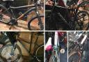 Police are searching for the owners of several suspected stolen bicycles