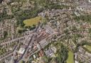 An aerial view of Haywards Heath, in Mid Sussex, which was ranked one of the least violent places in England