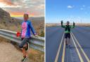 Jan Dupree, left, and Kurt Charnock have nearly completed their run across America