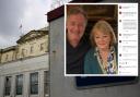 TV presenter Piers Morgan revealed his mother's experience in A&E at the Royal Sussex County Hospital in Brighton. Inset, an image of Mr Morgan and his mother Gabrielle O'Meara