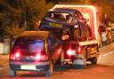 Two cars involved in a late night crash in Old Shoreham Road, Hove