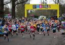 Children and Adults take part in the first ever Brighton Miles event in Preston Park