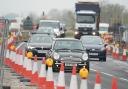 The eastbound carriageway will be closed all weekend