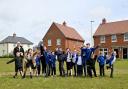 Willingdon Primary School pupils throw their seed bombs