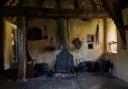 Witch post and fire place, in 'Stang End' longhouse, Ryedale-Folk-Museum-by Olivia Brabbs