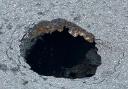 A sinkhole has opened up in Worthing