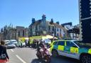 Emergency services responded to the incident in Brighton this afternoon