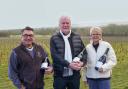 Simon Roberts, Gregg Ainsworth and Tamara Roberts, of Ridgeview Wine Estate.
