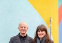 Green Party Deputy Leader Rachel Millward with Cllr Brett Wright.