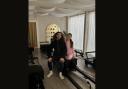 Mr Cucurella and Ms Rodriguez on their first visit to the studio in 2025.