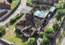 Lightning caused damage to a house in Eastbourne
