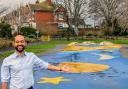 MP Josh Babarinde at the splash pad in Princes Park