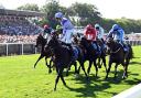 Venetian Sun (right of picture) gives chase to winner Comanche Brave