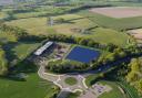 An artist's impression of the new roundabout, waste vehicle depot and solar array